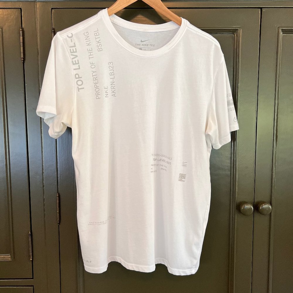 Nike Dry Fit Basketball Shirt White